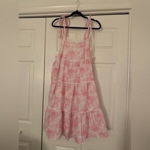 Pink Floral Dress, NWT
